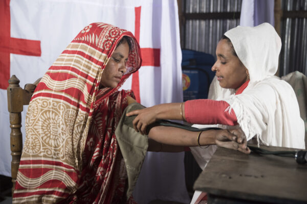 Selina Begum, a private CSBA of care GSK project visiting the rural community of outskirts of Sunamganj. During the visit at Jalalpur with her husband Mr. Mohammad Ali also accompanied her. According the statement of Selina Begum, her husband is supportive and respects her profession that’s why she can smoothly do the duty. And they also maintain a pharmacy for providing basic health care. Date: 23/06/2019
 

 